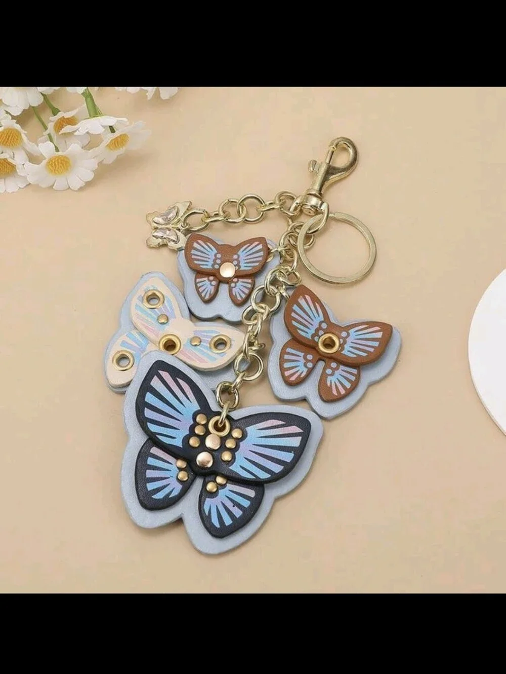 Butterfly Bag Charm/keychain NEW